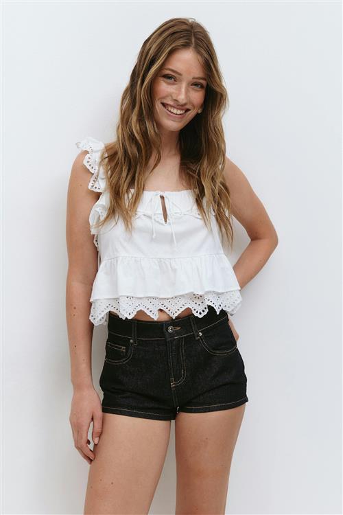 Gina Tricot - Micro denim shorts - Denim shorts - Blå - 36 - Dame