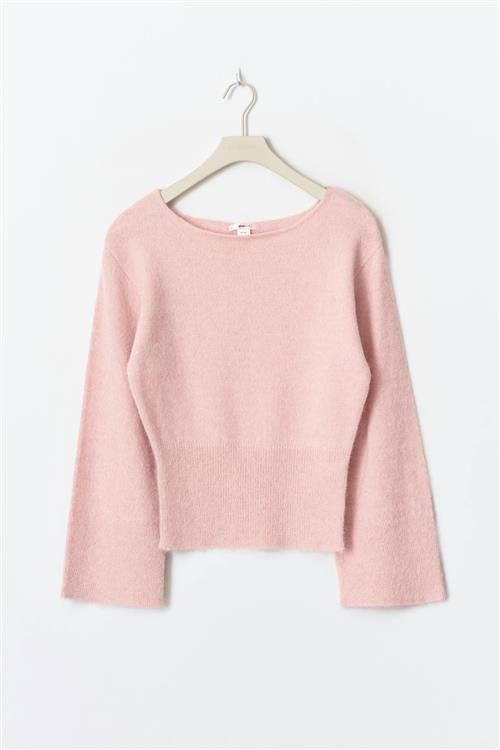 Gina Tricot - 14+ shaped knitted sweater - striktrojer - Lyserød - M - Dame
