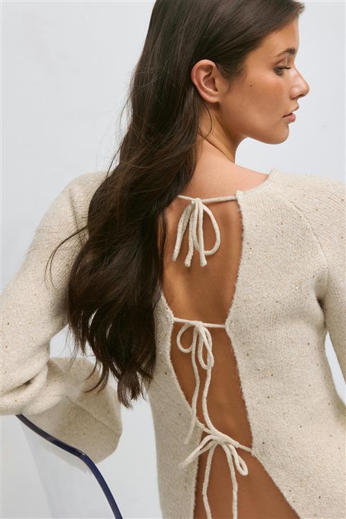 Gina Tricot - 14+ knitted top - striktrojer - Hvid - S - Dame