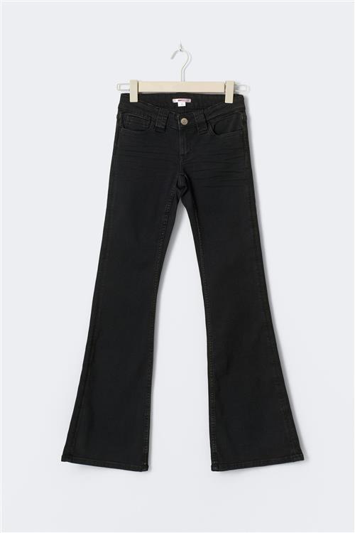 Gina Tricot - Y too clean flare jeans tall - bootcut jeans - Sort - 158 - Pige