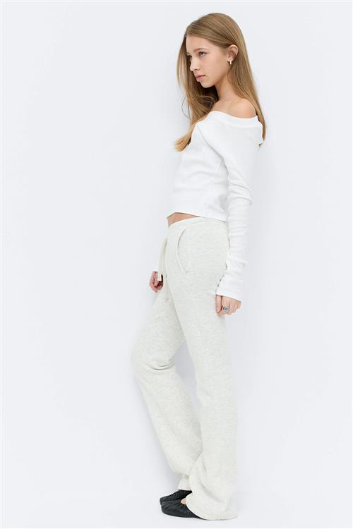 Gina Tricot - Y de-lowlow sweatpants - homewear - Grå - 146/152 - Pige