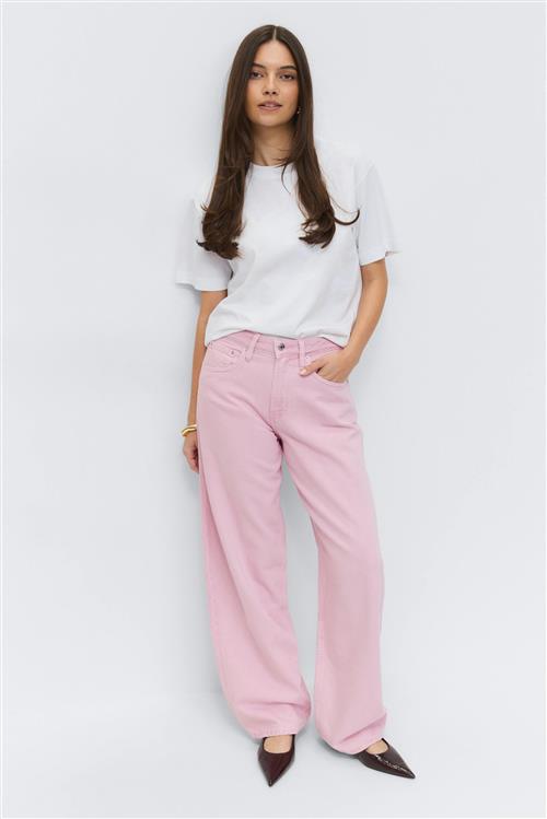 Gina Tricot - Baggy-crush jeans - Baggy & loose jeans - Lyserød - 34 - Dame