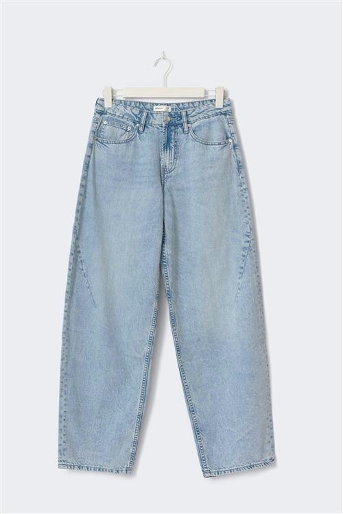 Gina Tricot - Baggy-crush tall jeans - Baggy & loose jeans - Blå - 44 - Dame