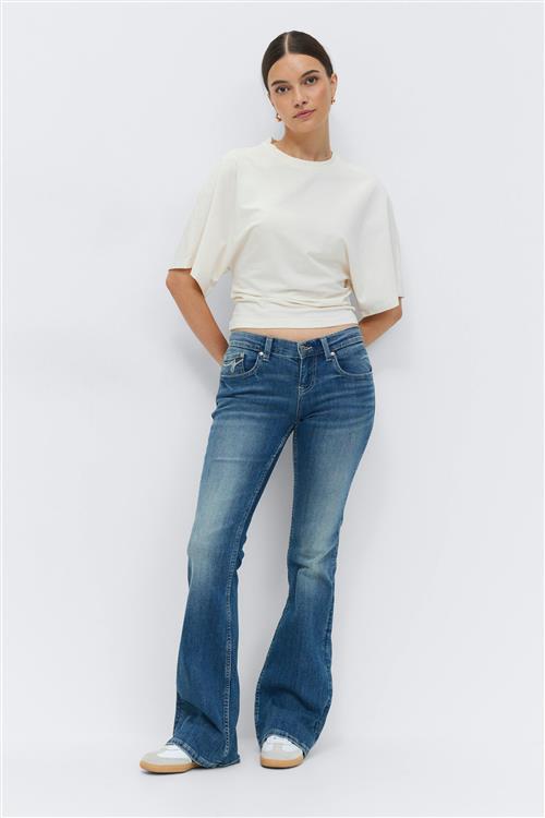 Gina Tricot - Ultra low bootcut jeans - ultra low waist - Blå - 42 - Dame