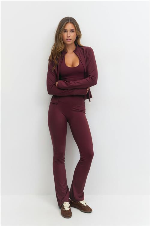 Gina Tricot - Flare yoga tights - yoga pants - Rød - S - Dame
