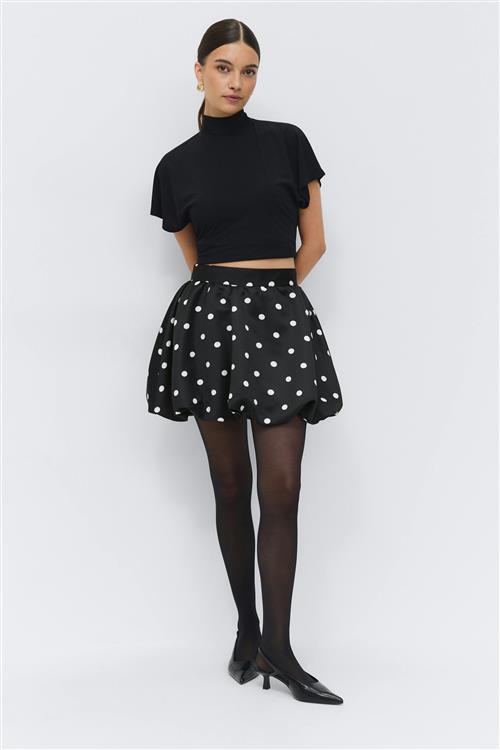 Gina Tricot - Balloon skirt - korte nederdele - Sort - XS - Dame