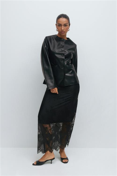 Gina Tricot - Lace skirt - lange nederdele - Sort - XS - Dame