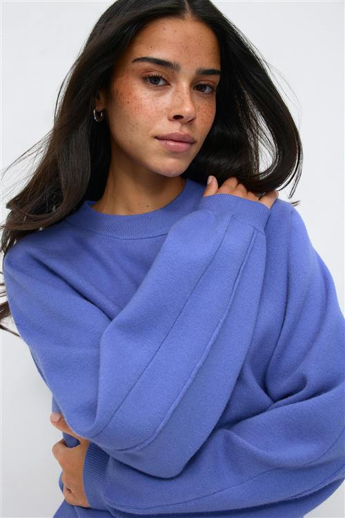 Gina Tricot - Knitted sweater - Striktrøjer - Blå - M - Dame