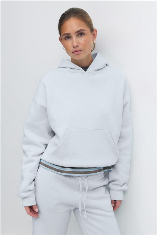 Gina Tricot - Iconic hoodie - hoodies - Blå - XL - Dame