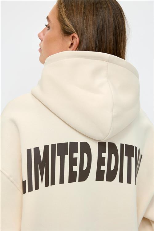Gina Tricot - Oversized print hoodie - hoodies - Gul - M - Dame