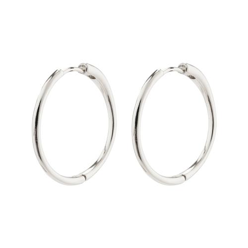 Pilgrim EANNA store hoops sølvbelagt