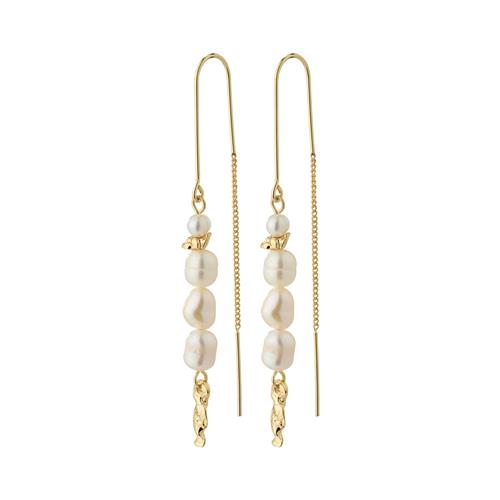 Pilgrim BERTHE perle kæde øreringe guldbelagt