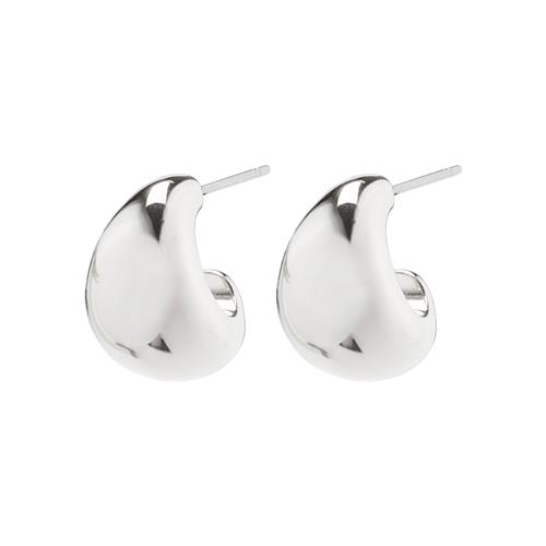 Pilgrim ALEXANE chunky mini hoop øreringe sølvbelagt