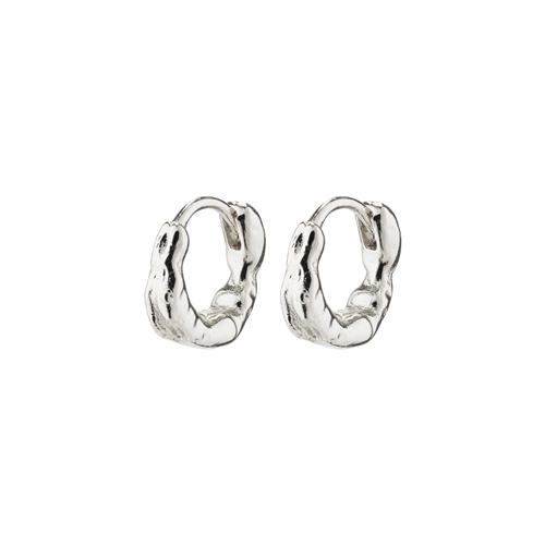 Pilgrim EDDY små huggie hoop øreringe sølvbelagt