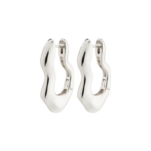 Pilgrim LOULIA wavy hoops sølvbelagt