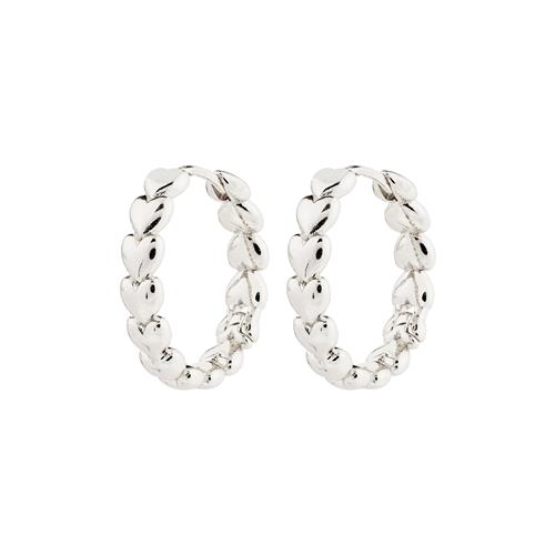 Pilgrim MAEVE hoop øreringe sølvbelagt