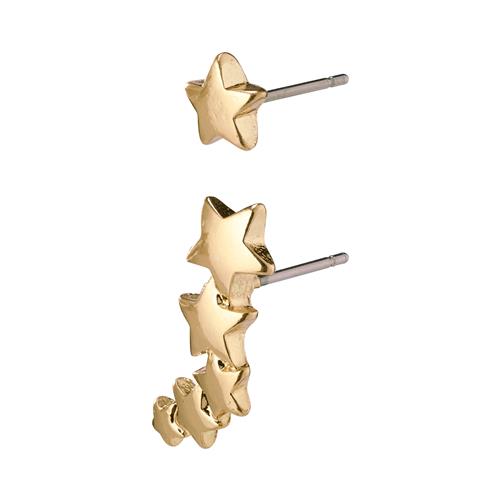 Pilgrim AVA stjerne øreringe guldbelagt