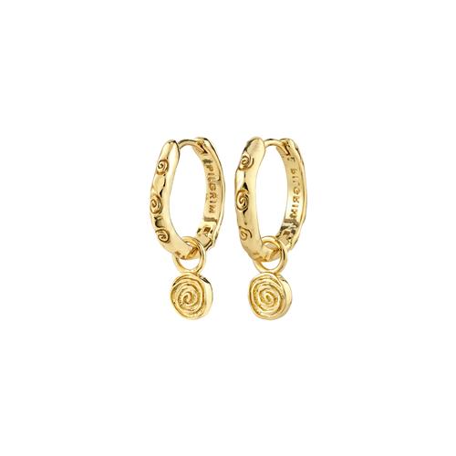 Pilgrim FIRE hoop øreringe guldbelagt