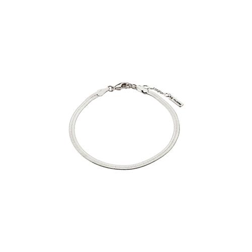 Pilgrim JOANNA flat snake chain armbånd sølvbelagt