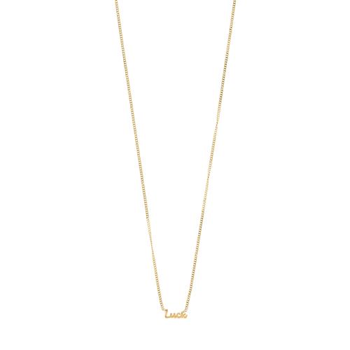 Pilgrim LUCK halskæde guldbelagt