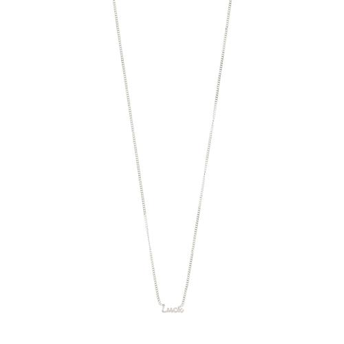 Pilgrim LUCK halskæde sølvbelagt