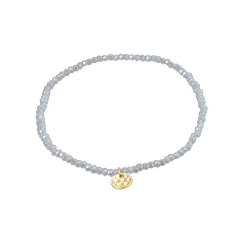 Pilgrim INDIE armbånd blå, guldbelagt