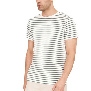 Resteröds Bamboo Crew Neck Stribet X-Large Herre