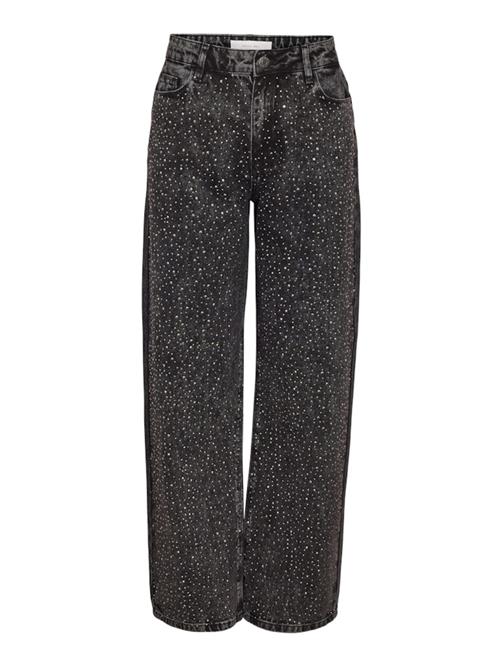 Noisy may Jeans 'NMJANNEL'  black denim / hvid