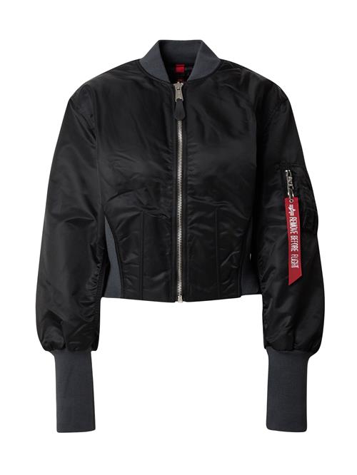 ALPHA INDUSTRIES Overgangsjakke 'Ma-1'  sort