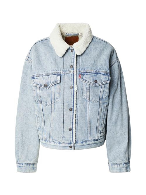 LEVI'S ® Overgangsjakke '90's Sherpa Trucker Jacket'  blue denim / offwhite