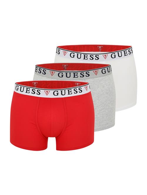 GUESS Boksershorts 'Brian'  grå-meleret / rød / hvid