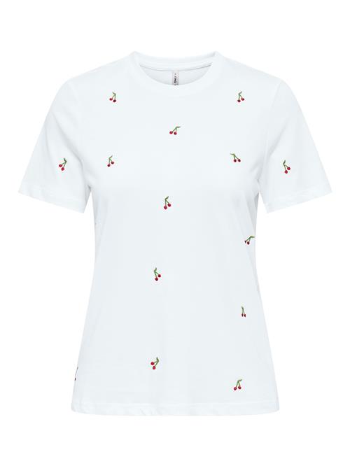 ONLY Shirts 'ONLKetty'  grøn / carminrød / hvid