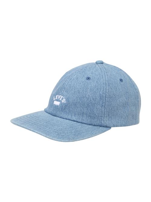 LEVI'S ® Hætte 'Lazy Girl Logo Cap'  blue denim / blodrød / hvid