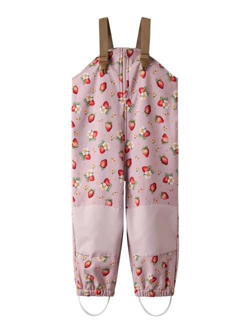 NAME IT Softshell Bib Bukser Alfa08 Keepsake Lilac Strawberry