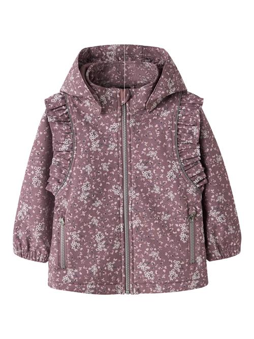 NAME IT Softshell Jakke Alfa08 Grape Shake Floral Dream