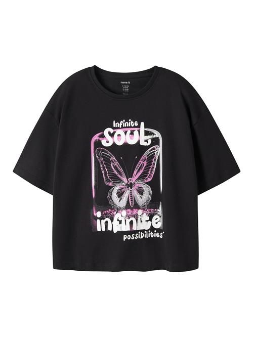 NAME IT T-shirt Veen Black Soul