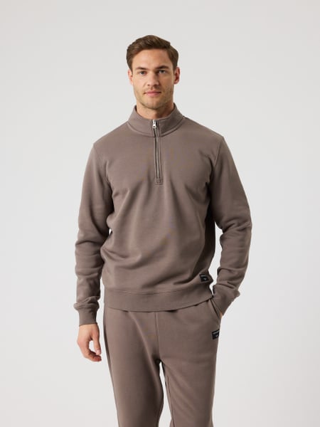 Björn Borg Centre Half Zip Brun, XXL