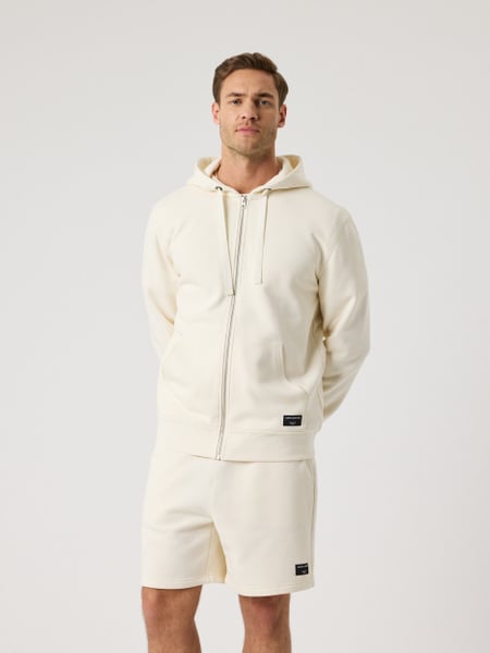 Björn Borg Centre Zip Hoodie Hvid, S