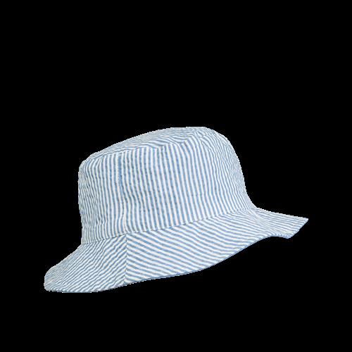 Liewood Damon Vendbar Bucket Hat Riverside / Creme De La Creme  Riverside / Creme De La Creme-3-6 M  Creme  3-6 måneder  unisex