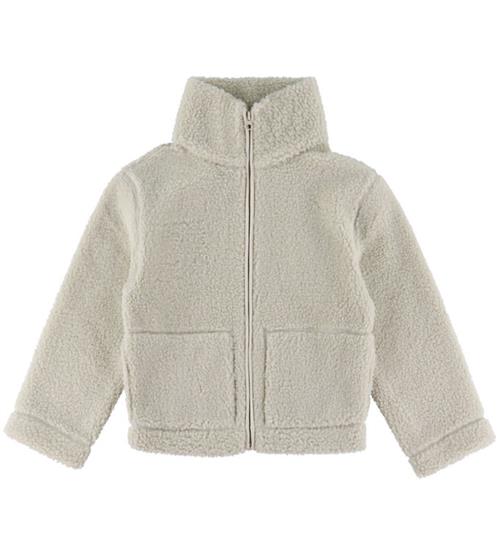 Kids Only Fleecejakke - KogMegan - Teddy - Pumice Stone