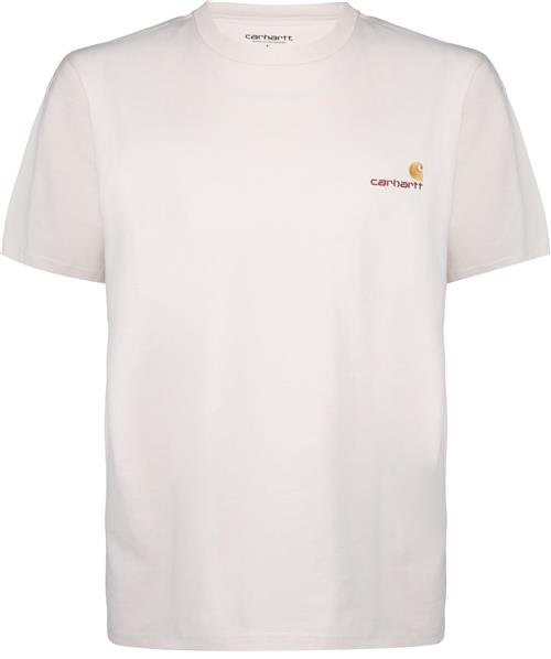 Carhartt WIP Bluser & t-shirts 'American Script'  sand / naturhvid