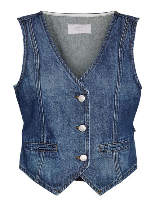 Noisy may Vest  blue denim