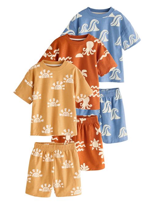 Next Nattøj  lyseblå / orange / rød / offwhite