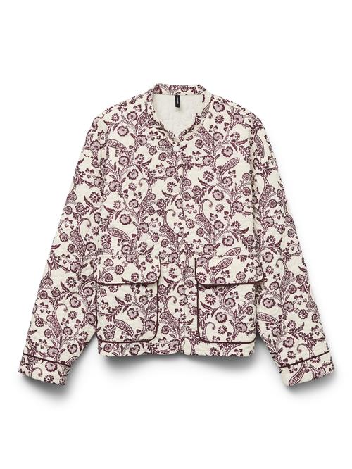 VERO MODA Overgangsjakke 'Rita'  lysebeige / burgunder