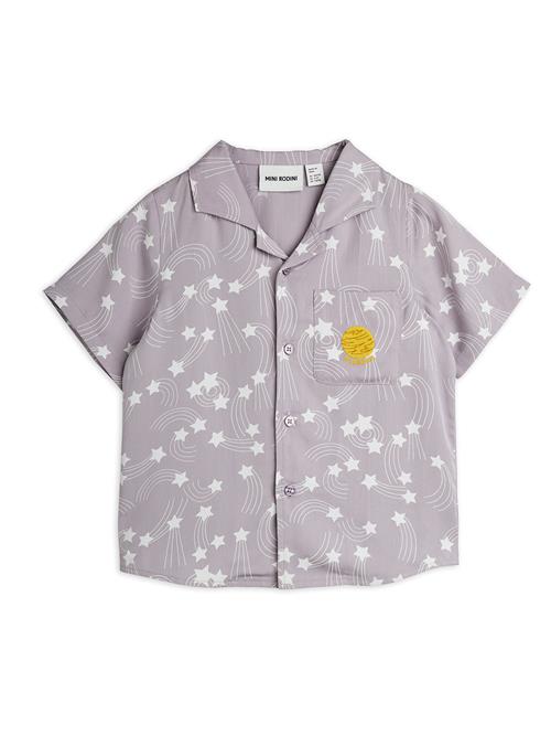Mini Rodini Starfall Vævet Skjorte Purple  Purple 128/134 cm  Lilla  128/134 cm  unisex