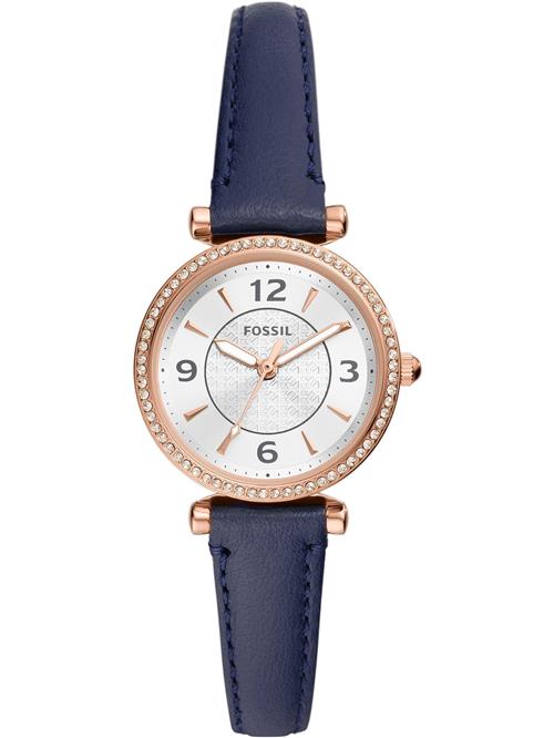 FOSSIL Analogt ur 'CARLIE'  marin / guld / hvid