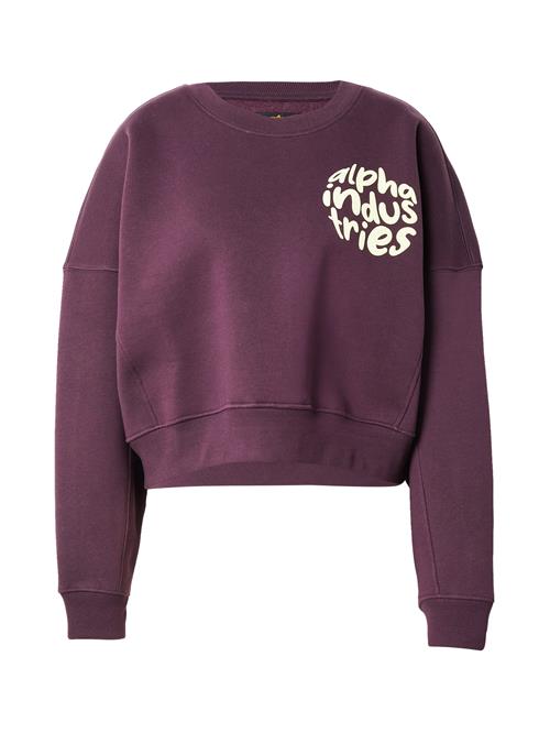 ALPHA INDUSTRIES Sweatshirt  lime / brombær