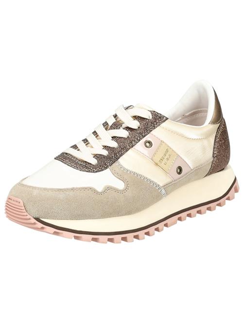 Blauer.USA Sneaker low 'MILLEN01'  creme / mørkebeige / guld