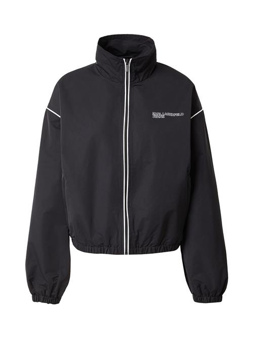 KARL LAGERFELD JEANS Overgangsjakke  sort / hvid