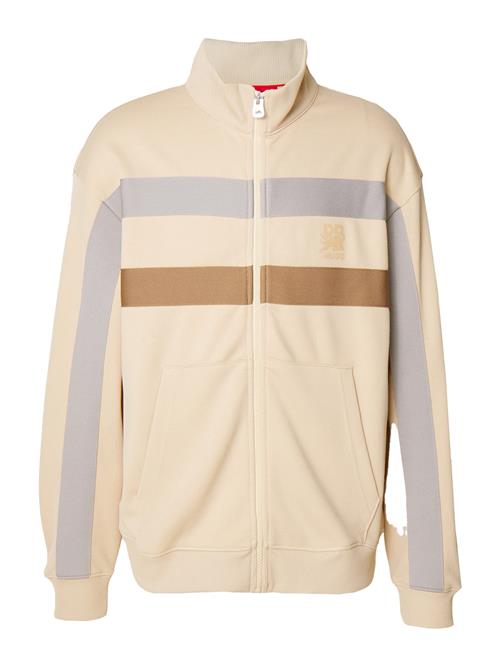 HUGO Sweatjakke 'Darahood'  sand / brun / lysegrå